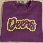 Deers Glitter Embroidered Sweatshirt